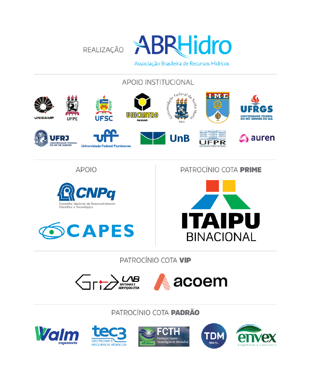 Apoios e patrocínios